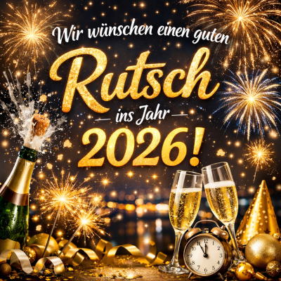 Wir wünschen einen guten Rutsch ins...