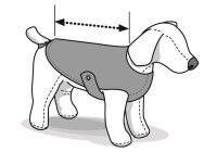 HUNDEMANTEL EISBÄR SCHWARZ 20cm 2