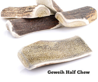 Halbiertes Geweihstück Half Chew S