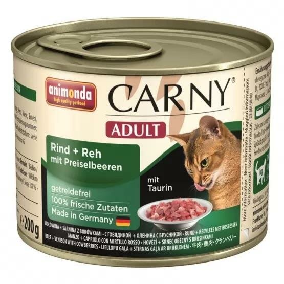 Carny Adult Rind & Reh mit Preiselbeeren 200g