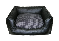 Kunstlederbett 60x50 schwarz