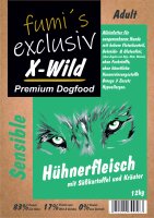 fumi´s exclusiv X-Wild Hühnerfleisch mit Süßkartoffel und Kräuter 12kg