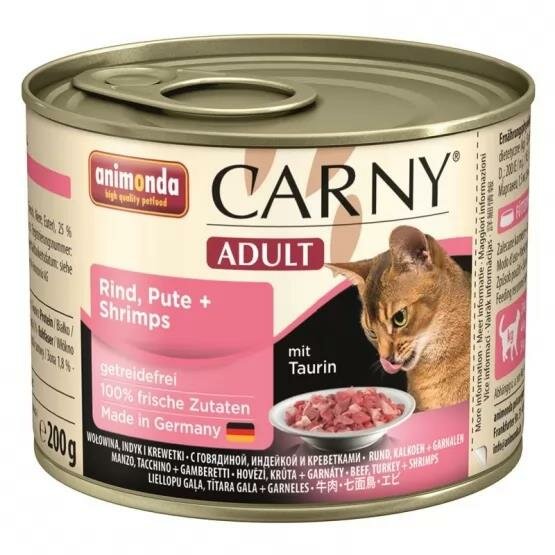 Carny Adult Rind, Pute & Shrimps 200g