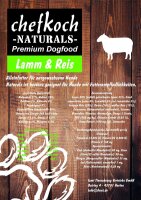 fumi´s exclusiv Naturals Lamm&Reis 2kg