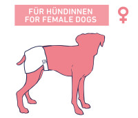 Windeln für Hündinnen M 32-48 cm 2