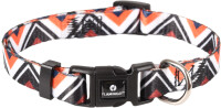 HALSBAND STIAN WEISS/SCHWARZ/ORANGE XS 20-35CM 10MM 2