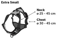 GESCHIRR BALOU SCHWARZ S 40-55CM 20MM 2