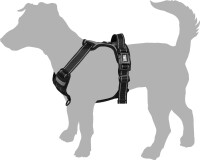 GESCHIRR BALOU SCHWARZ M 50-65CM 25MM 3