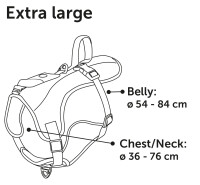 GESCHIRR KELSO ROT XL 54-84CM 25MM 3