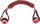 HS MOVAS GEWEBTER STICK MIT TENNISBALL ROT/SCHWARZ 60CM