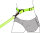 JOGGINGLEINE + TAILLENGURT DIRAN GELB L LEINE 118CM / GURT 100-130CM