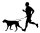 JOGGINGLEINE + TAILLENGURT DIRAN GELB L LEINE 118CM / GURT 100-130CM