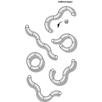 Spielzeug Moggy mit ball Rosa & Weiß 39x39x7,7CM 5