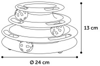 Spielzeug Bagera Kugelbahn & Turm mit ball Mischung 3
