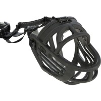 Muzzle Flex Maulkorb Gummi Schwarz Größe M-L f&uu