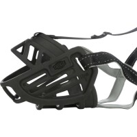 Muzzle Flex Maulkorb Gummi Schwarz Größe M-L f&uu