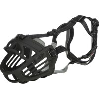 Muzzle Flex Maulkorb Gummi Schwarz Größe M-L f&uu