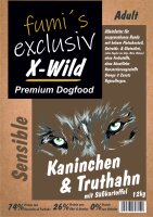 fumi´s exclusiv X-Wild Kaninchen & Truthahn mit Süßkartoffeln 12kg