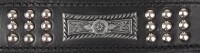 HALSBAND SEDONA LEDER+ARMATUREN SCHWARZ XL 47-55CM 37MM 2
