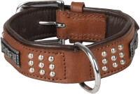HALSBAND SEDONA LEDER+ARMATUREN BRAUN S/M 31-35CM 33MM 3