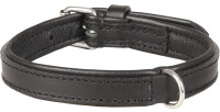 HALSBAND ARIZONA LEDER SCHWARZ S/M 30-37CM 20MM 2