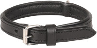 HALSBAND ARIZONA LEDER SCHWARZ S/M 30-37CM 20MM 3
