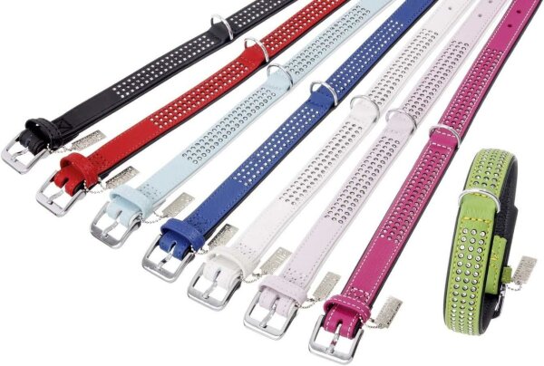Karlie Vintage 3 Reihen Strass Halsband verschiedene Größen & Farben