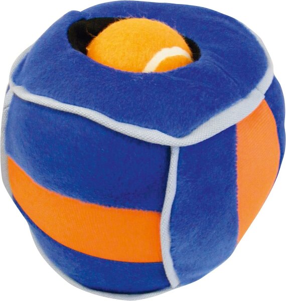 Dogit 72527 Hundespielzeug aus Plüsch - Loopies Hide-a-Ball, mittel