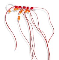 Fadenstopper mit Perle 5er Pack S