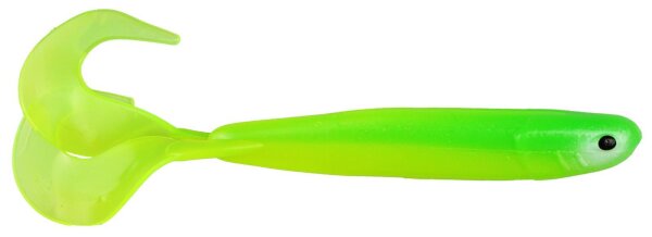 Gummifisch Zander Twist SeikaPro 13,4cm Knoblauchgeruch Green Light