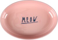 FUTTER- UND TRINKNAPF NELL OVAL HELLGRAU & ROSA 275ml