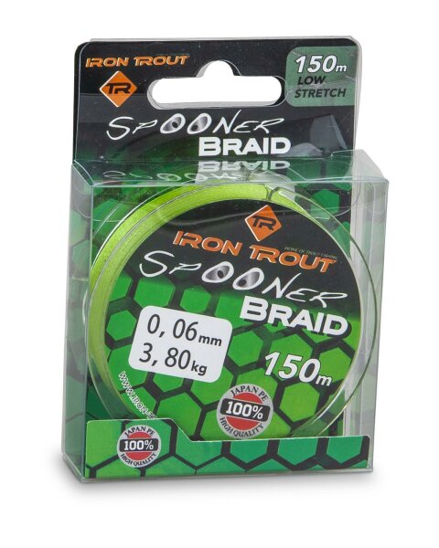 IRON TROUT Spooner Braid Camo Green 150m