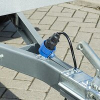 Steckerhalter Kunststoff blau