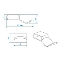 Chassisklemme 28mm für Kabel