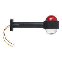 Umrissleuchte rot/weiß 160mm schräg