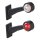 Umrissleuchte rot/weiß 160mm schräg