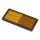 Reflektor orange 85x39mm selbstklebend mit Grundplatte