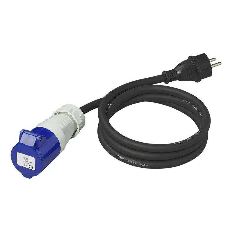 Adapterkabel 150cm 3x2,5mm² von Schuko Stecker nach CEE, € 19,99