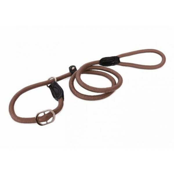 Retrieverleine Nylon 130 cm | 13 mm  hell Braun