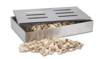 SAENGER BBQ Smoker Edelstahl 21x13x3,4cm
