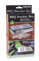 SAENGER BBQ Smoker Edelstahl 21x13x3,4cm