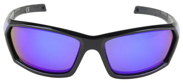 Polarisationsbrille / Sonnenbrille blau-schwarz