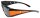 FTM Polarisationsbrille / Sonenbrille schwarz-orange für Brillenträger geeignet