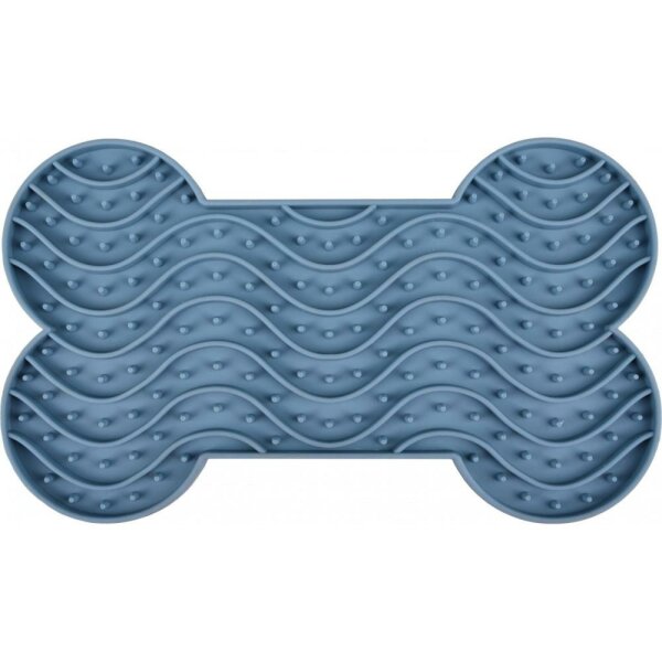 Leckmatte Hund Katze Yummee Silikon Knochen Petrol 21,8cm
