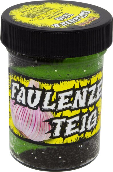 Faulenzerteig 75g Knoblauch schwarz / neon grün