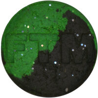 Faulenzerteig 75g Knoblauch schwarz / neon grün