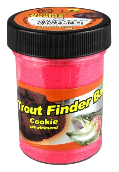 Forellenteig Inh. 50g pink Cookie schwimmend glitter