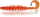 Zebco Magic Trout T-Worm Twister Käse 6Stück 1,5g 5,5cm neon orange