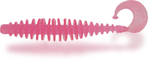 Zebco Magic Trout T-Worm Twister Käse 6Stück 1,5g 5,5cm neon pink