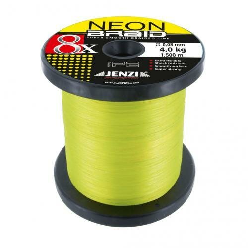 Neon-Braid 8x Neon-Gelb 0,08 4 kg Meterware